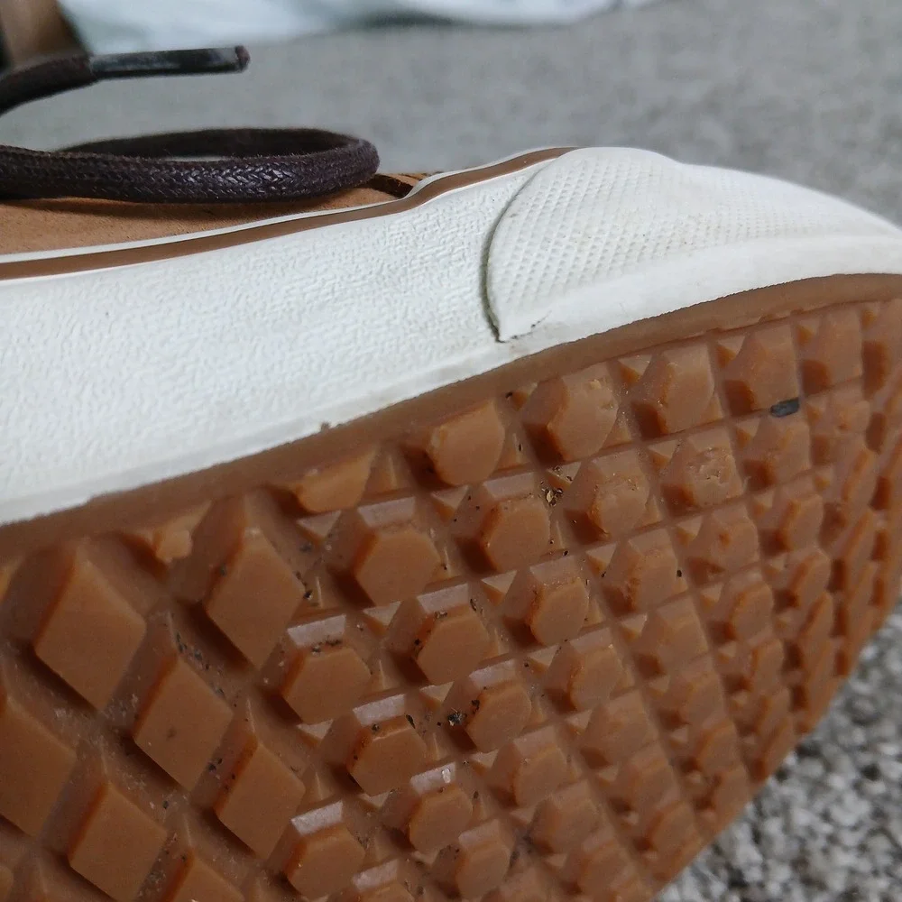 Vans Sk8-Hi MTE Gingerbread Brown Plaid Suede High Top Sneakers Mens 9.5